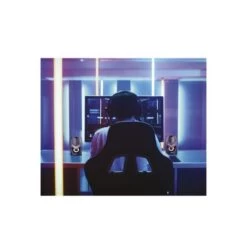 Paris Prix Lot De 2 Enceintes à Led Gamer 12cm Noir -TechFutur B2CD 1101