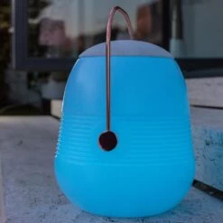 Lumisky Lampe Enceinte Bluetooth BOB STATION Blanc Cuivre 10W -TechFutur B2CD 1264