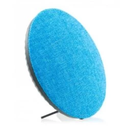 Amahousse Enceinte Bluetooth Design Ronde Façade En Tissu Bleu 3W