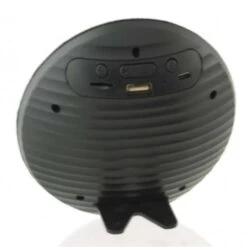 Amahousse Enceinte Bluetooth Design Ronde Façade En Tissu Noir 3W -TechFutur B2CD 1374