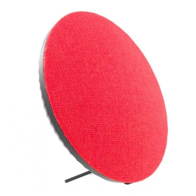 Amahousse Enceinte Bluetooth Design Ronde Façade En Tissu Rouge 3W 3 Amahousse Enceinte Bluetooth Design Ronde Façade En Tissu Rouge 3W