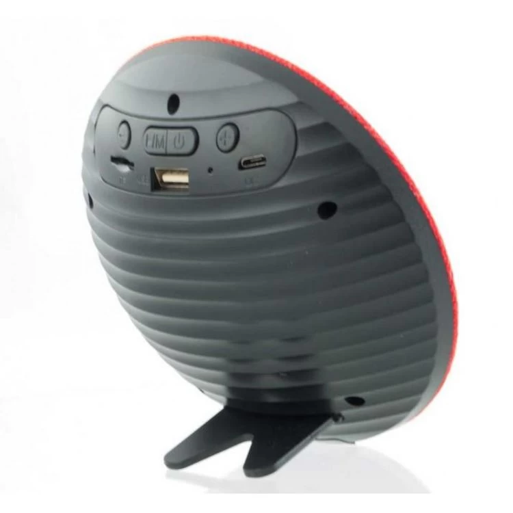 Amahousse Enceinte Bluetooth Design Ronde Façade En Tissu Rouge 3W 4 Amahousse Enceinte Bluetooth Design Ronde Façade En Tissu Rouge 3W – Image 2