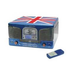 Inovalley Chaîne Hifi Rétro Platine Vinyle Multifonction UK