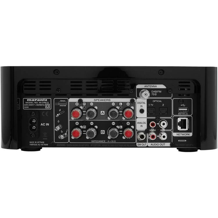 Marantz Amplificateur HiFi CD Melody X MCR612 Noir 4 Marantz Amplificateur HiFi CD Melody X MCR612 Noir – Image 2