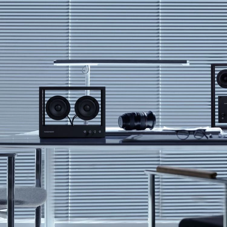 TRANSPARENT Enceinte Résidentielle Speaker Small Noire 4 TRANSPARENT Enceinte Résidentielle Speaker Small Noire – Image 2