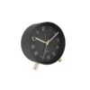 Karlsson Horloge Réveil En Métal Lofty - Diam. 11 Cm - Noir -TechFutur B2CD 2419