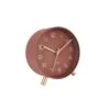 Karlsson Horloge Réveil En Métal Lofty - Diam. 11 Cm - Rouge -TechFutur B2CD 2462