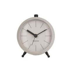 Karlsson Réveil Button En Métal - Gris