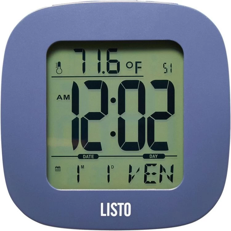 Listo Réveil De Voyage RVL-501 Bleu 3 Listo Réveil De Voyage RVL-501 Bleu