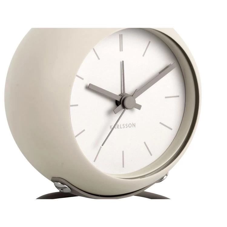 Karlsson Réveil Nirvana Globe - Ivoire/Gris 5 Karlsson Réveil Nirvana Globe - Ivoire/Gris – Image 3