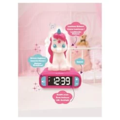 LEXIBOOK Réveil Veilleuse Avec Sons Licorne - RL800UNI_04 - Rose -TechFutur B2CD 2746