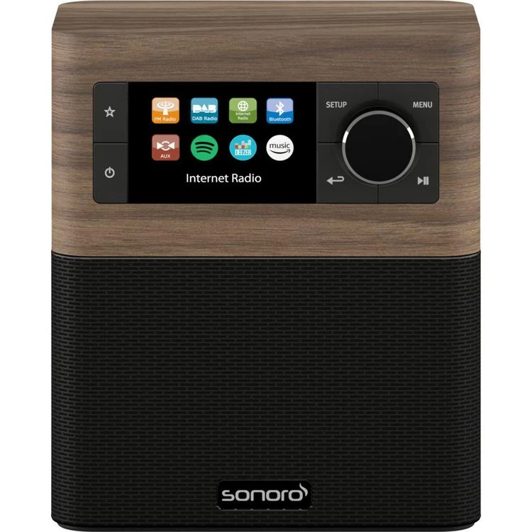 SONORO Radio Réveil Stream Noyer 3 SONORO Radio Réveil Stream Noyer