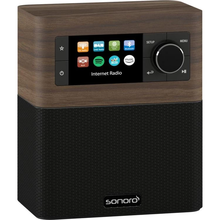SONORO Radio Réveil Stream Noyer 6 SONORO Radio Réveil Stream Noyer – Image 4
