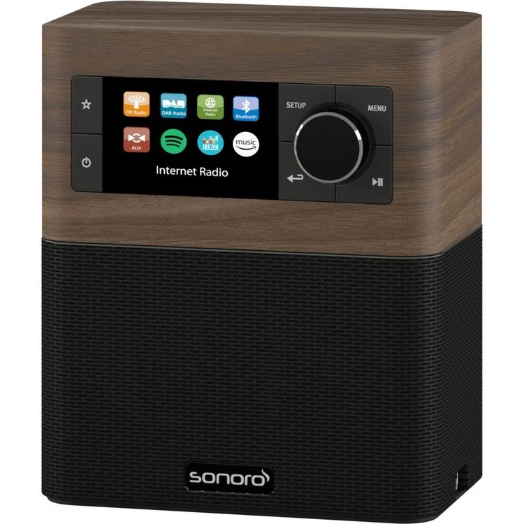 SONORO Radio Réveil Stream Noyer 7 SONORO Radio Réveil Stream Noyer – Image 5
