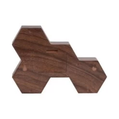 Karlsson Réveil Six 4 Facettes Hexagonale - Marron Effet Bois 6 Karlsson Réveil Six 4 Facettes Hexagonale - Marron Effet Bois -TechFutur B2CD 2895