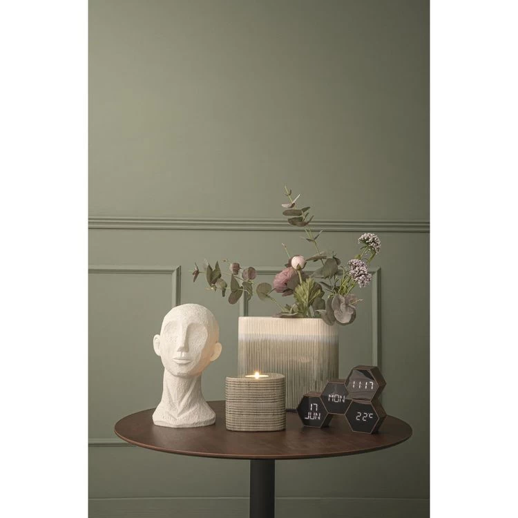 Karlsson Réveil Six 4 Facettes Hexagonale - Marron Effet Bois 5 Karlsson Réveil Six 4 Facettes Hexagonale - Marron Effet Bois – Image 3