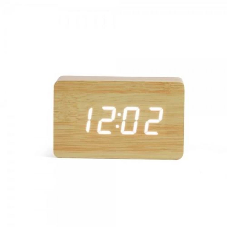 LIVOO Réveil Digital Aspect Bois 4 LIVOO Réveil Digital Aspect Bois – Image 2