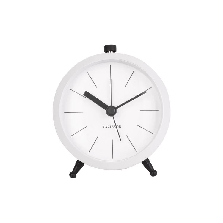 Karlsson Réveil Button En Métal - Blanc 3 Karlsson Réveil Button En Métal - Blanc
