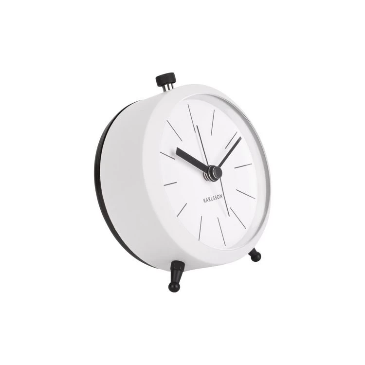 Karlsson Réveil Button En Métal - Blanc 4 Karlsson Réveil Button En Métal - Blanc – Image 2