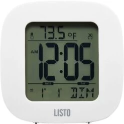 Listo Réveil De Voyage RVL-501 Blanc