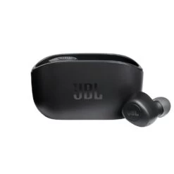 JBL Ecouteurs Bluetooth Vibe 100 -Noir - Son JBL Deep Bass - Confort Absolu - Contrôles Sur Oreillettes - Autonomie 20h
