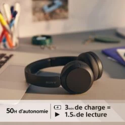 SONY Casque WH-CH520 Noir -TechFutur B2CD 431