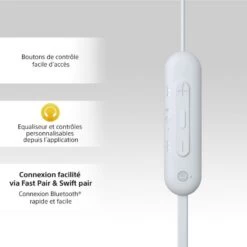 SONY Ecouteurs WIC100 Blanc -TechFutur B2CD 437