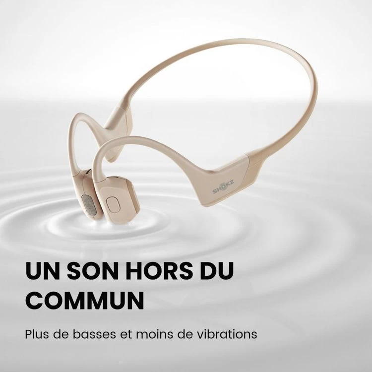 SHOKZ Casque OpenRun Pro Mini Beige 4 SHOKZ Casque OpenRun Pro Mini Beige – Image 2