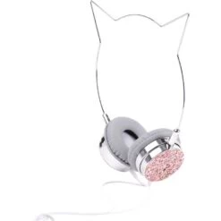 QILIVE Casque Audio Oreille De Chat 146905 Q.1485 - Argent/Rose